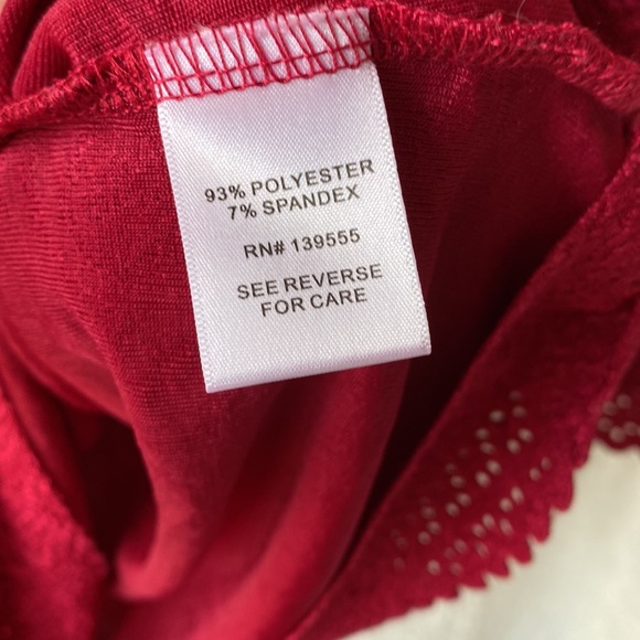 Melani K Petite Women's Burgundy Blouse (Antinio Melani collection) - Picture 5 of 5